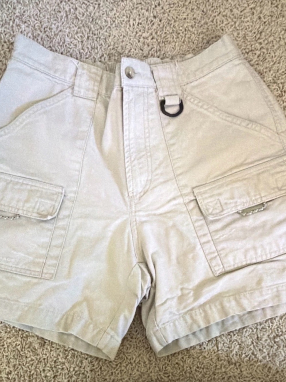Columbia Women’s Cargo Shorts - Cream Utility Style